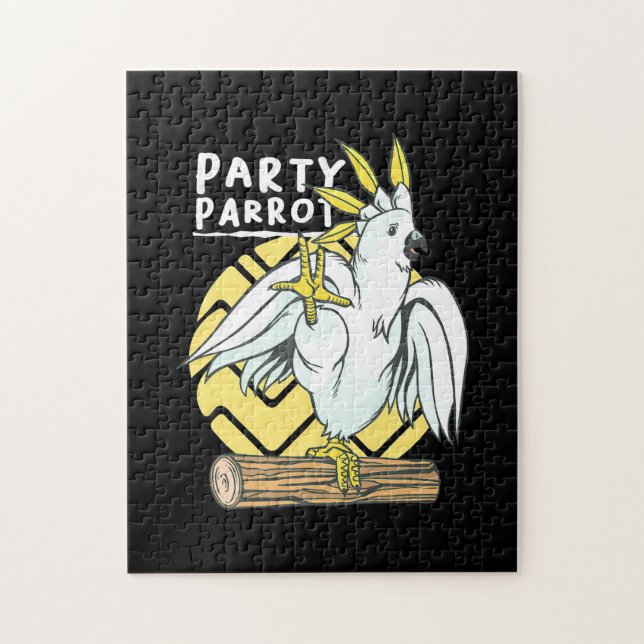 Party Parrot Bird Jigsaw Puzzle (Vertical)