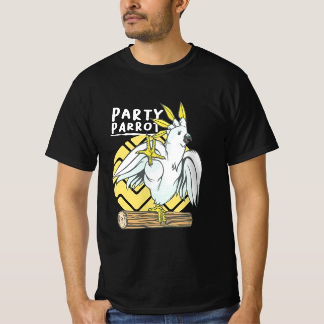 Party Parrot Bird T-Shirt (Front)