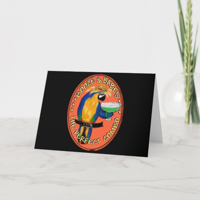 Party Parrot Holiday Card (Front)