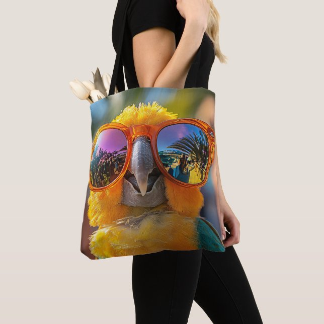 party parrot tote bag (Close Up)