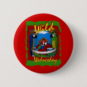 Party Parrots 6 Cm Round Badge