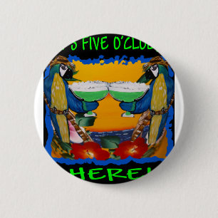 Party Parrots 6 Cm Round Badge