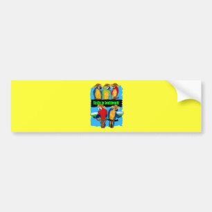 PARTY PARROTS BUMPER STICKER