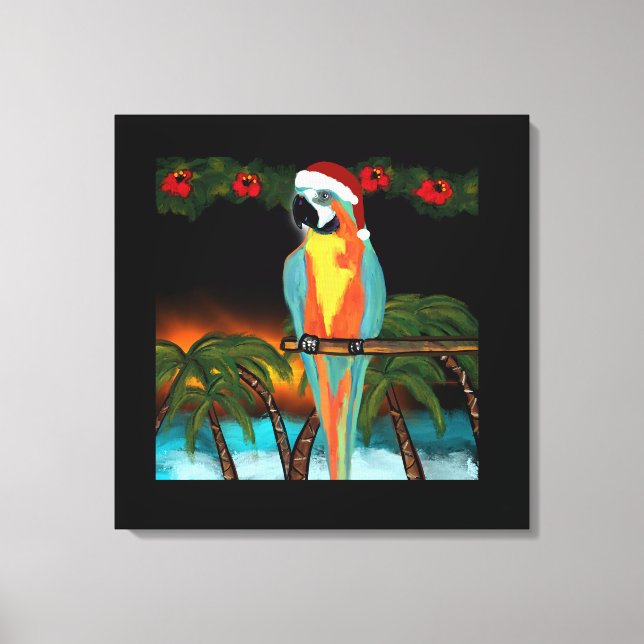 PARTY PARROTS    CANVAS PRINT (Front)