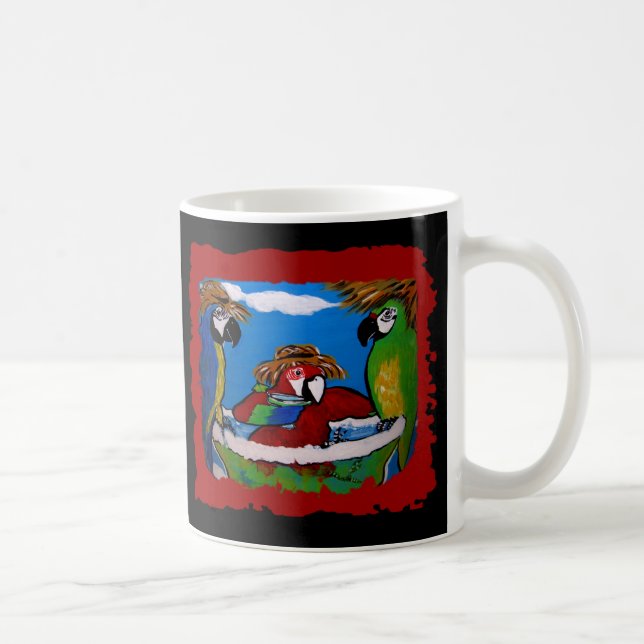 Party Parrot's Cheers Coffee Mug (Right)
