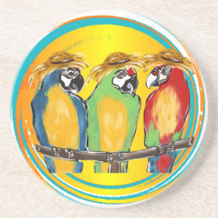 PARTY PARROTS COASTER