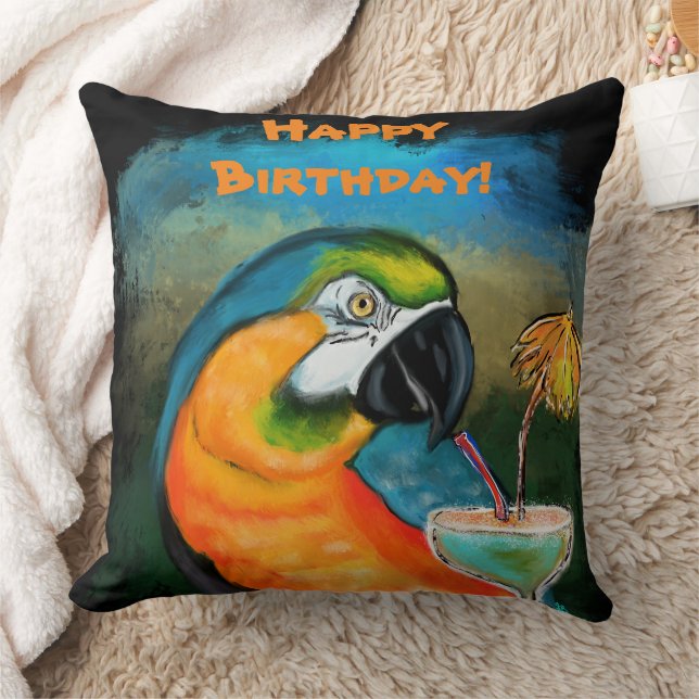 Party Parrots Cushion (Blanket)