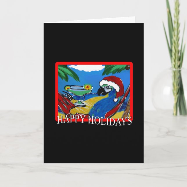 PARTY PARROTS HOLIDAY CARD (Front)