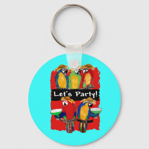 PARTY PARROTS KEY RING