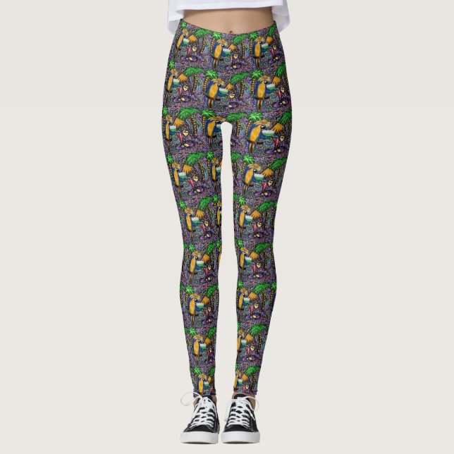 Party Parrots Leggings (Front)