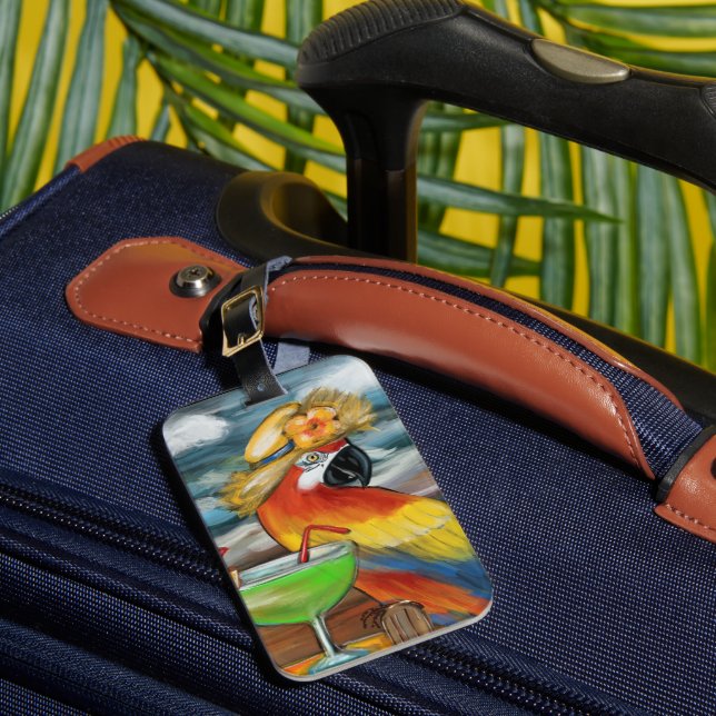 Party Parrots                Luggage Tag (Front Insitu 1)