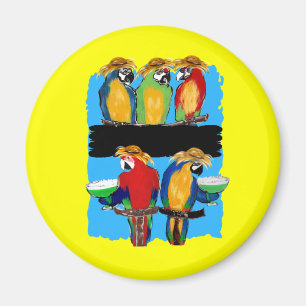 PARTY PARROTS MAGNET