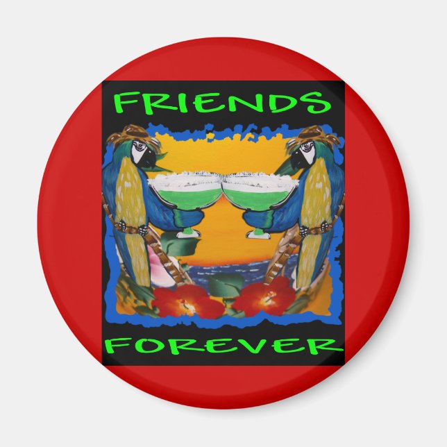 Party Parrots Magnet (Front)