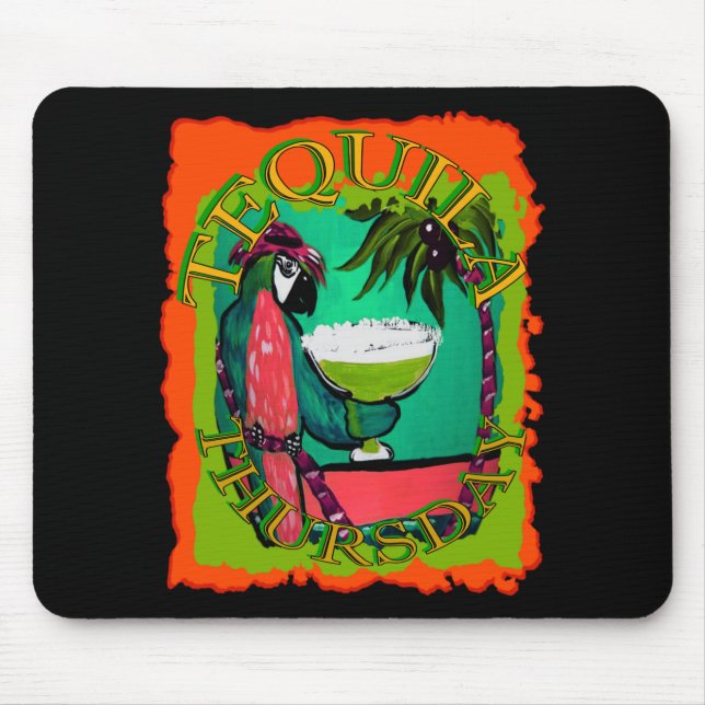 Party Parrots Mouse Mat (Front)