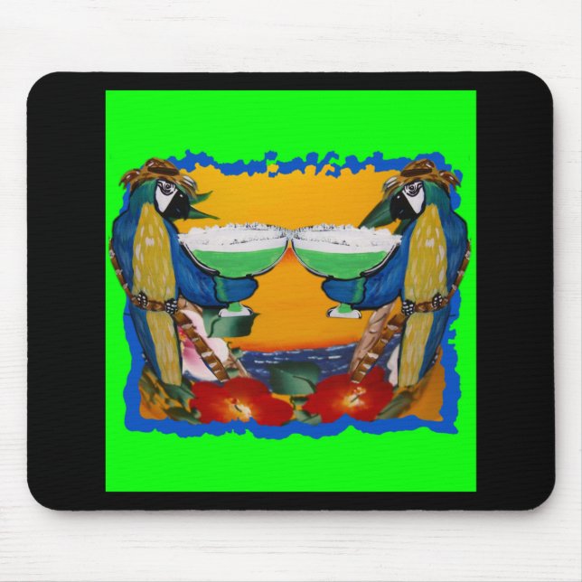 Party Parrots Mouse Mat (Front)