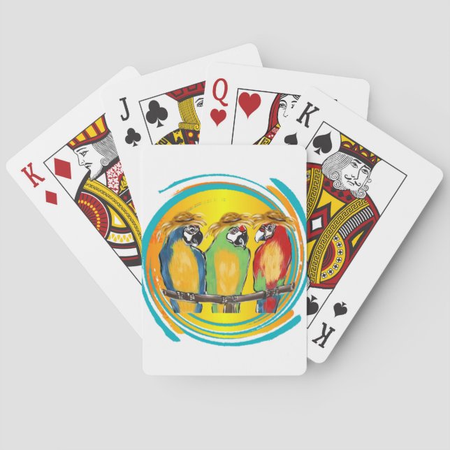 PARTY PARROTS PLAYING CARDS (Back)