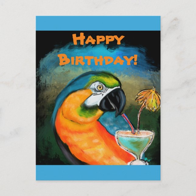 Party Parrots Postcard (Front)