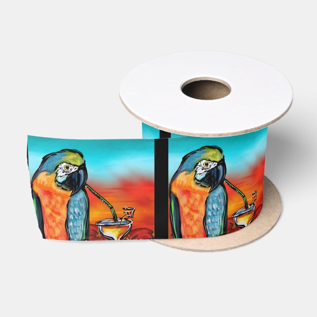 Party Parrots Satin Ribbon (Spool)