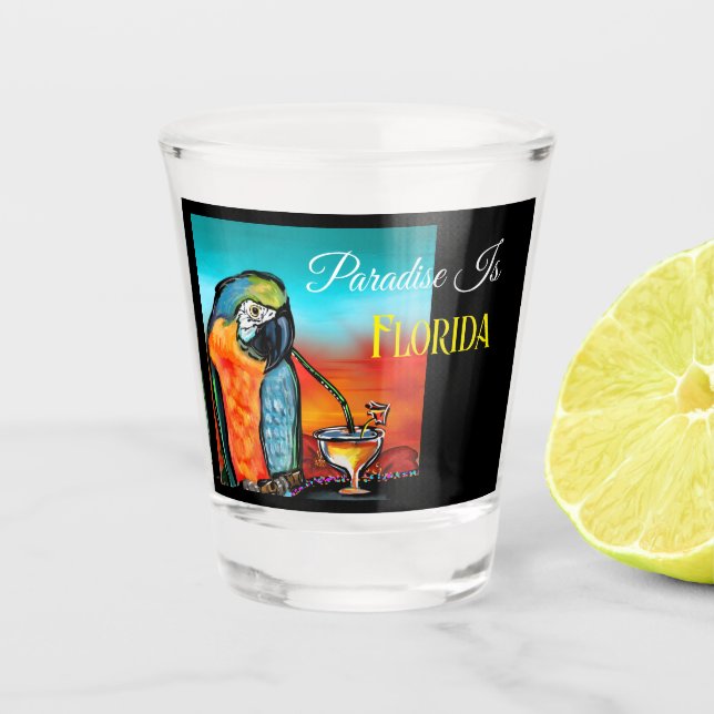 Party Parrots Shot Glass (Front)