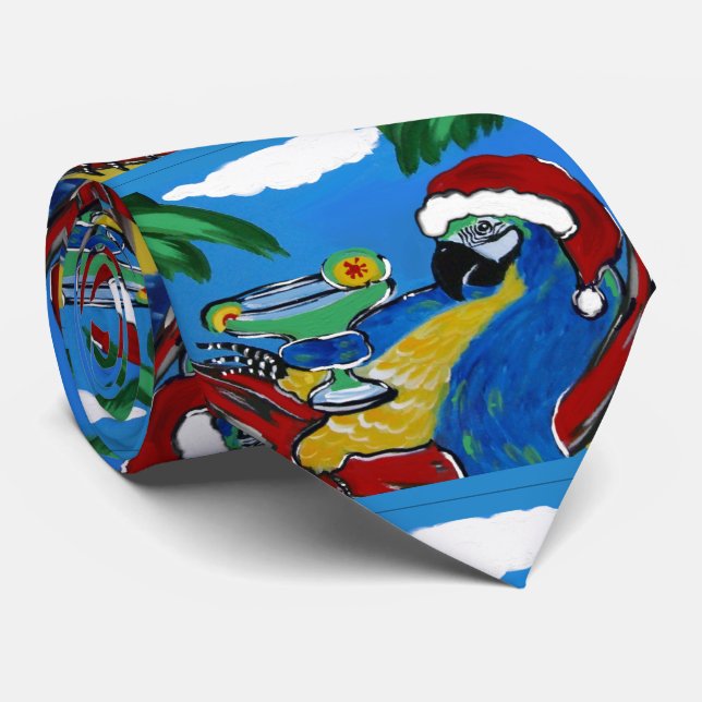PARTY PARROTS TIE (Rolled)