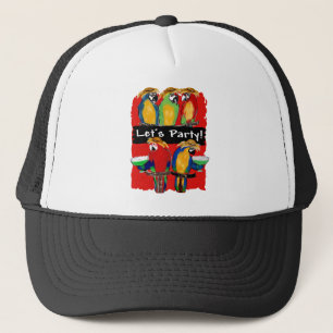 PARTY PARROTS TRUCKER HAT