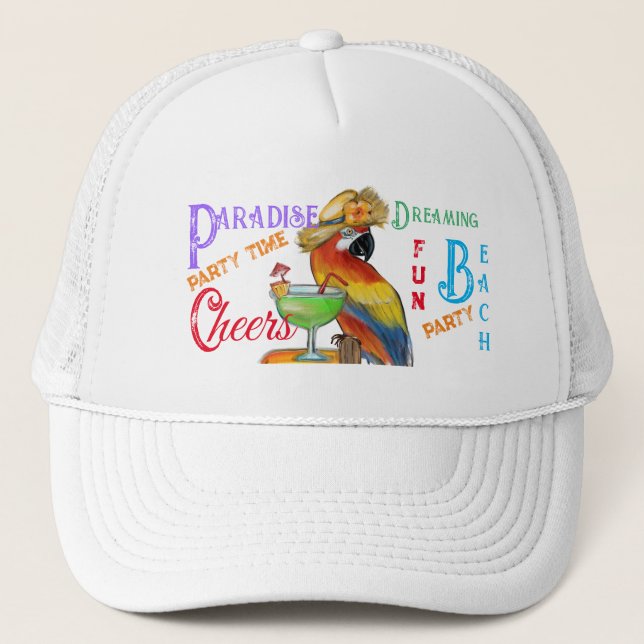 Party Parrots Trucker Hat (Front)