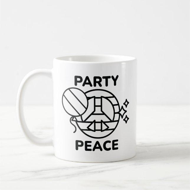Party Peace Coffee Mug (Left)