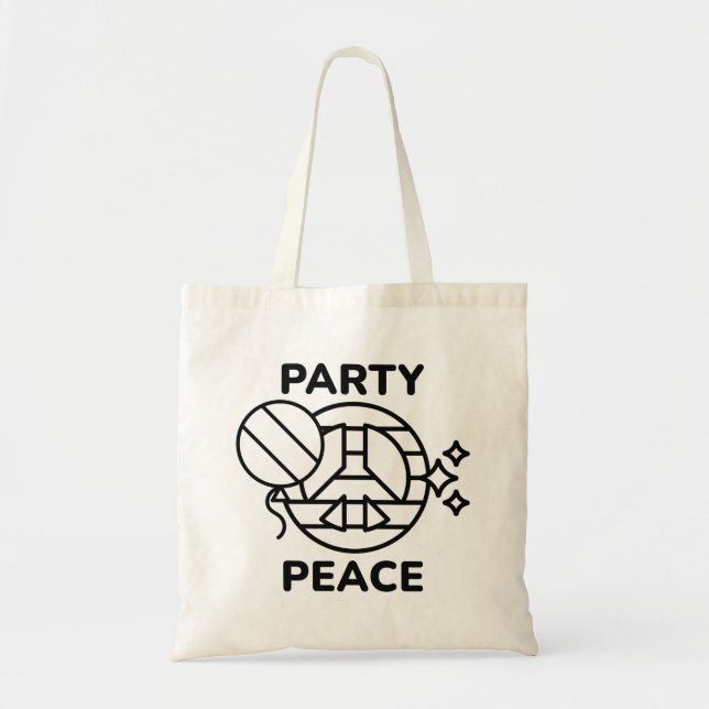 Party Peace Tote Bag (Front)