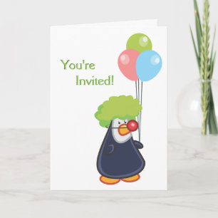 Party Penguin Holiday Card