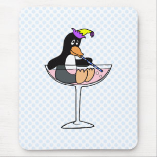 Party Penguin Mouse Mat
