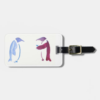 Party Penguins Luggage Tag