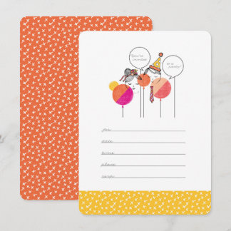 Party People 4.5" x 6.25" Invitations
