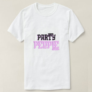 Party people modern Typography White Men's tshirts