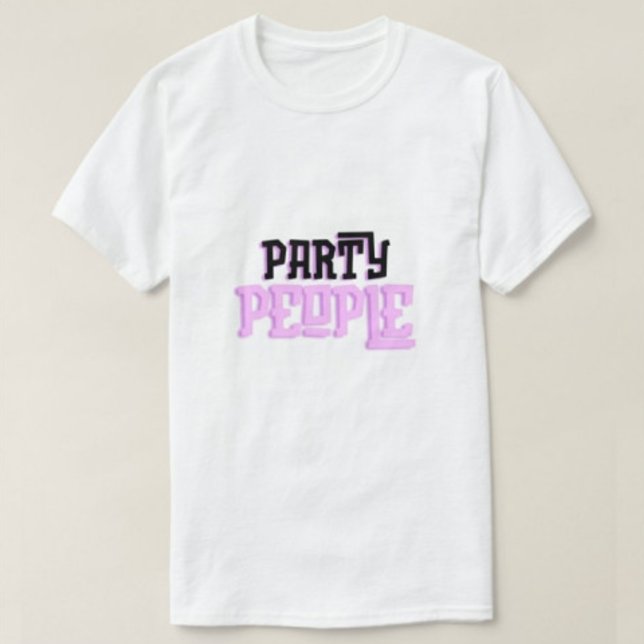 Party people modern Typography White Men's tshirts (Creator Uploaded)