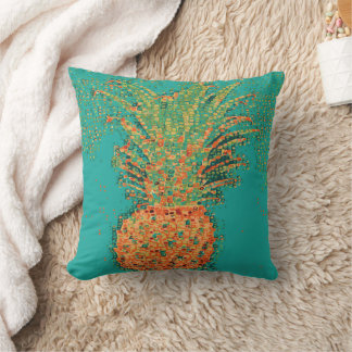 Party Pineapple-Abstract Pineapple on Bright Cushion