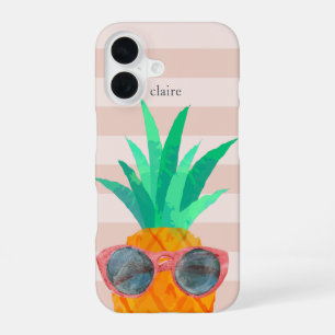 Party Pineapple Personalised iPhone 16 Case