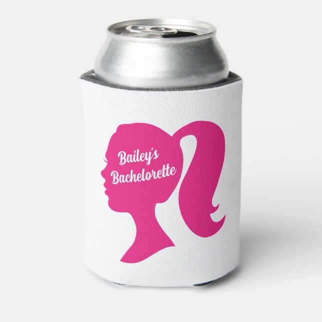Party Pink Bachelorette Can Cooler (Can Back)
