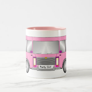 Party Pink Limo Two-Tone Coffee Mug