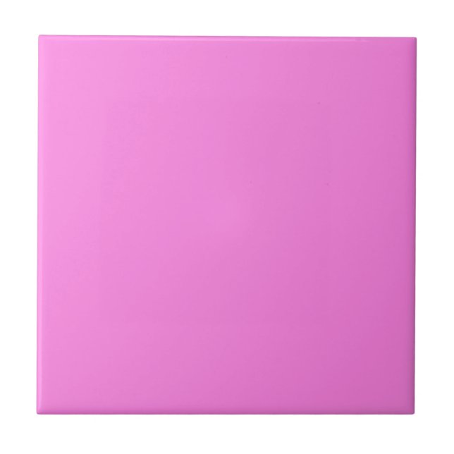 Party Pink Solid Colour Tile (Front)