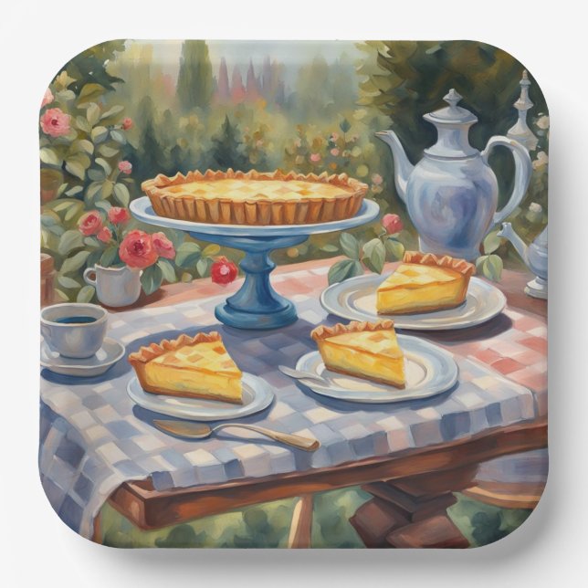 Party place  paper plate (Front)