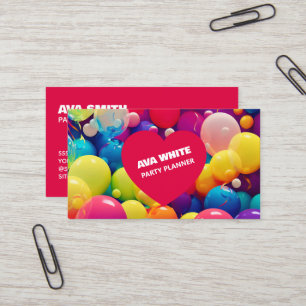 Party Planner Ballon Business Card