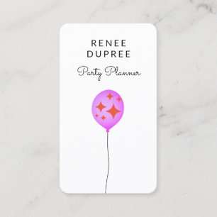 Party Planner Balloon Business Card