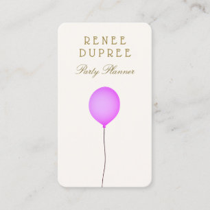Party Planner Balloon Business Card