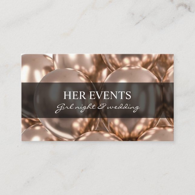 Party Planner Balloon - Illustrated Business Cards (Front)