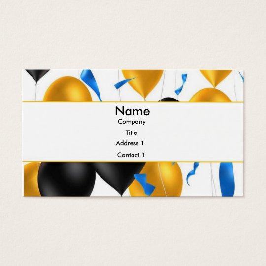 Party Planner Business Card
