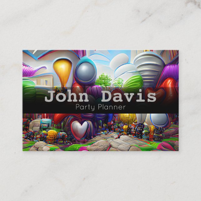 Party Planner business card (Front)