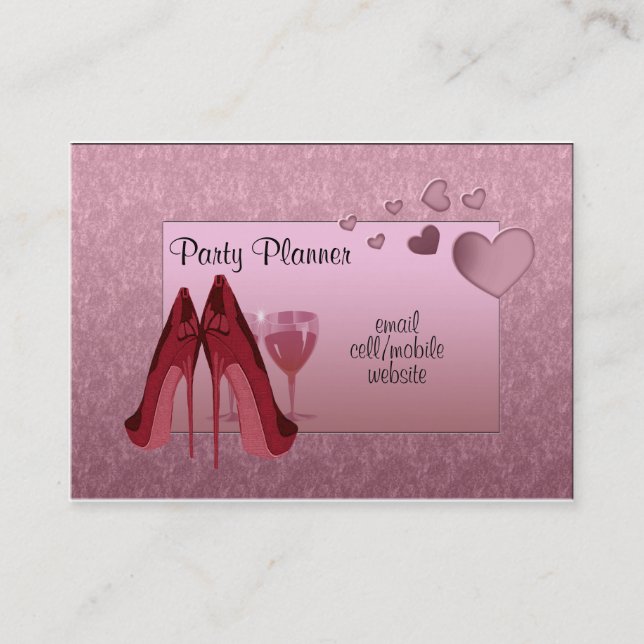 Party Planner Business Card (Front)
