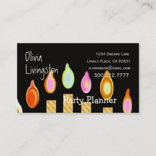 PARTY PLANNER Candles Business Card Template