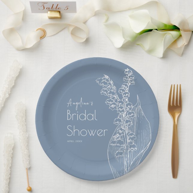 Party Plates for a Bridal Shower. (Wedding)