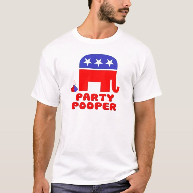 Party Pooper Politics T-Shirt (Front)